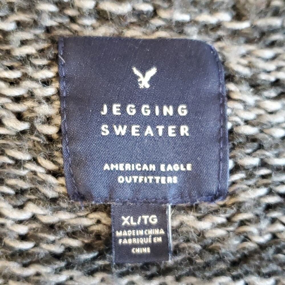 American Eagle Rainbow Snowflake Fair Isle Jegging Sweater SZ XL - Picture 7 of 10